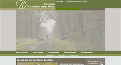 Desktop Screenshot of chasse-domainedesbois.com